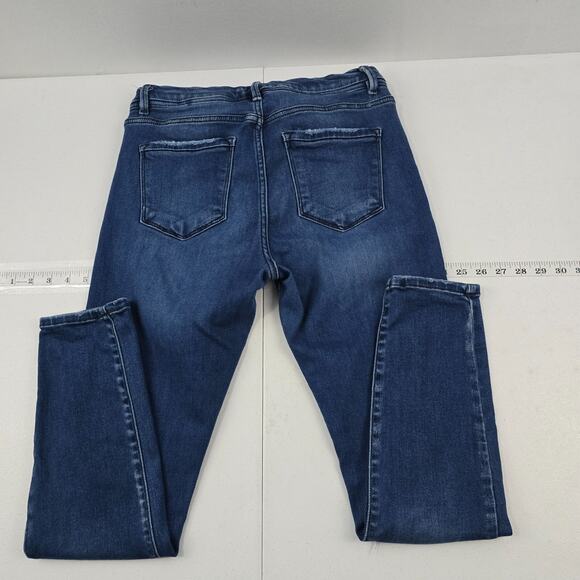 Kancan high rise medium distressed jeans blue 29 denim womens 5332 skinny - Picture 3 of 11